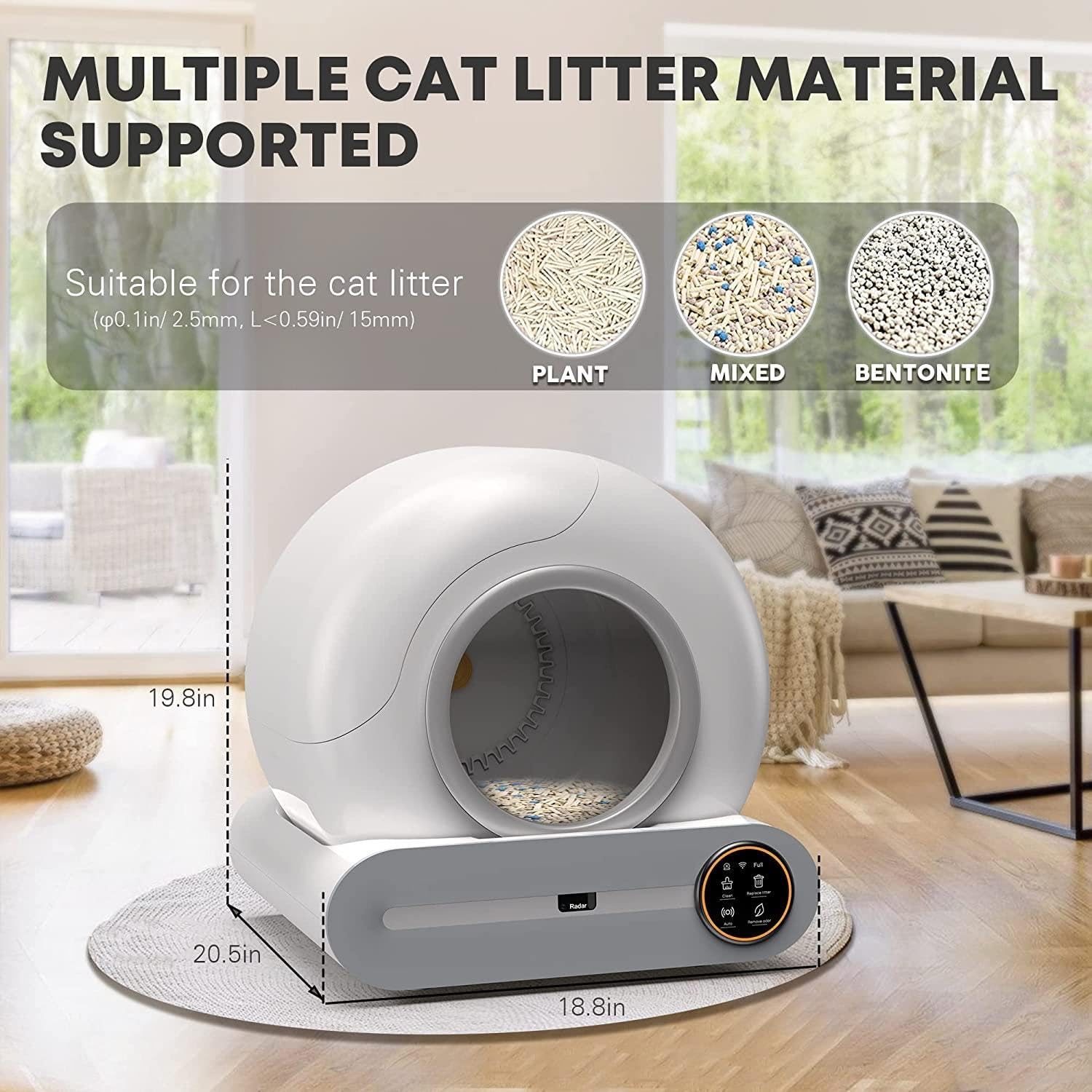 SmartClean Litter Box – Automatic Self Cleaning Cat Litter