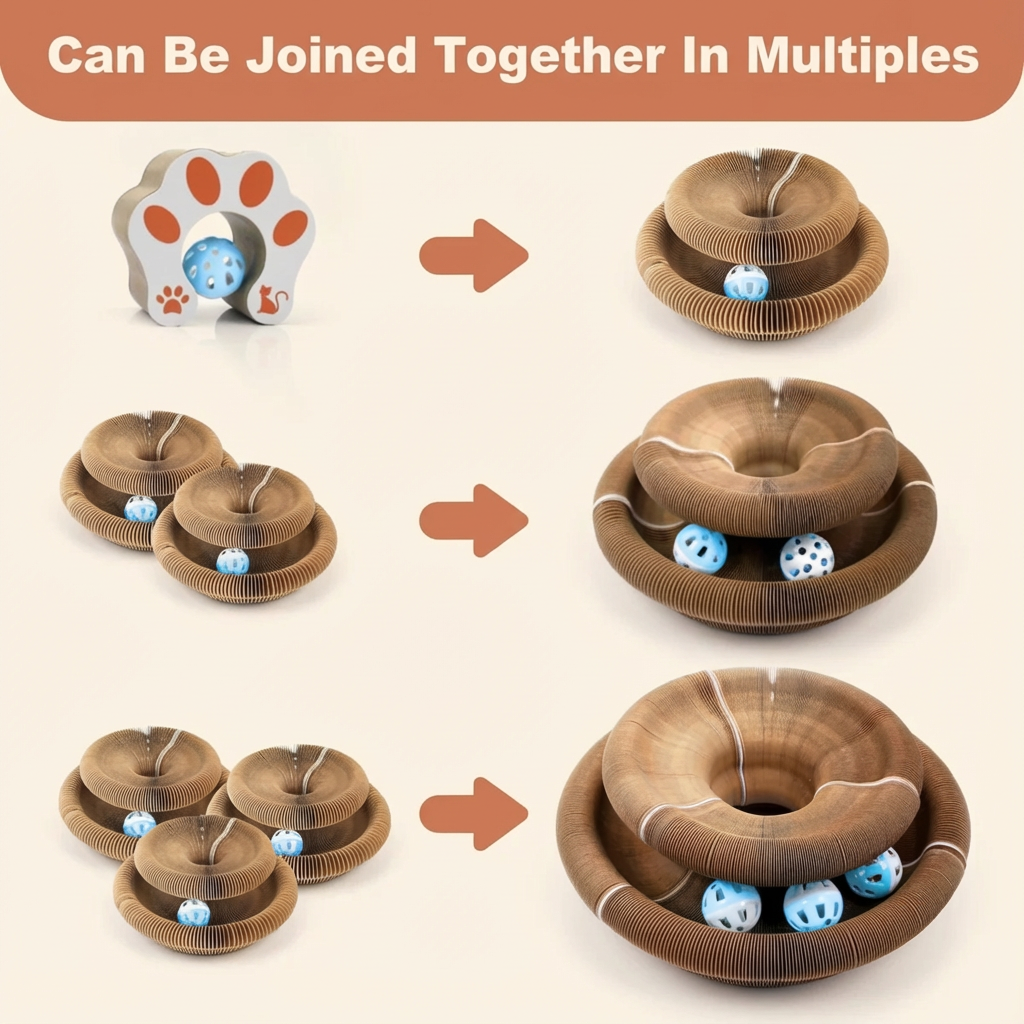 2-in-1 Scratcher & Ball Track