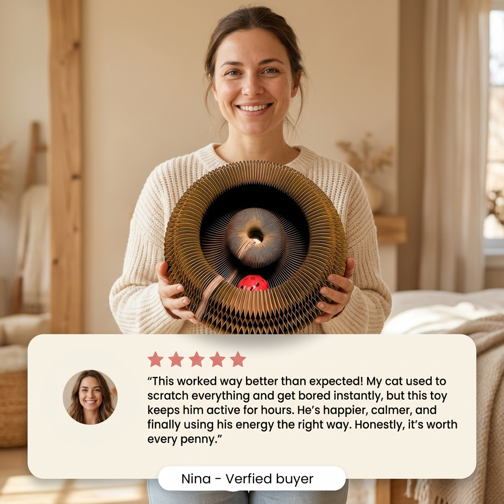 2-in-1 Scratcher & Ball Track