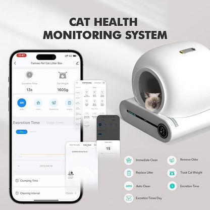 SmartClean Litter Box – Automatic Self Cleaning Cat Litter