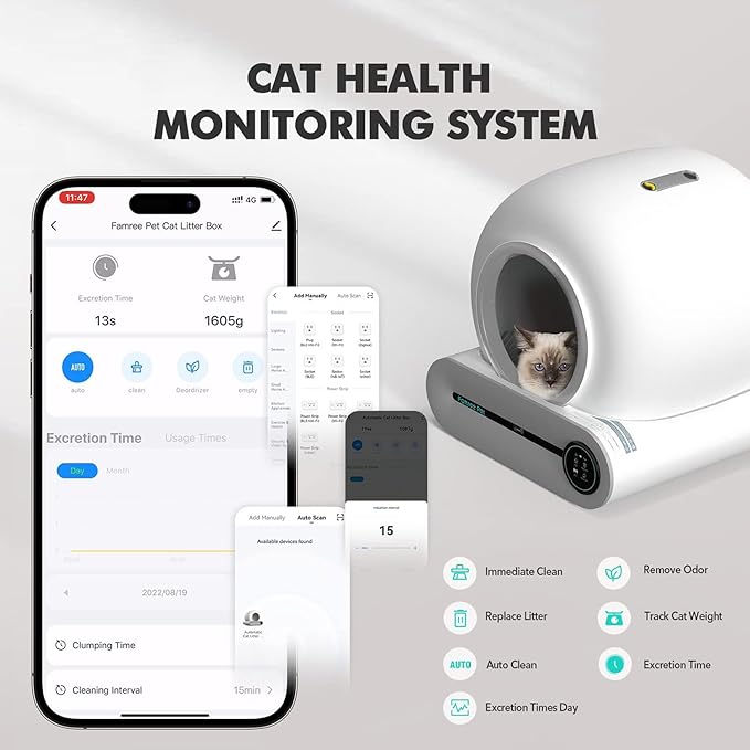 SmartClean Litter Box – Automatic Self Cleaning Cat Litter