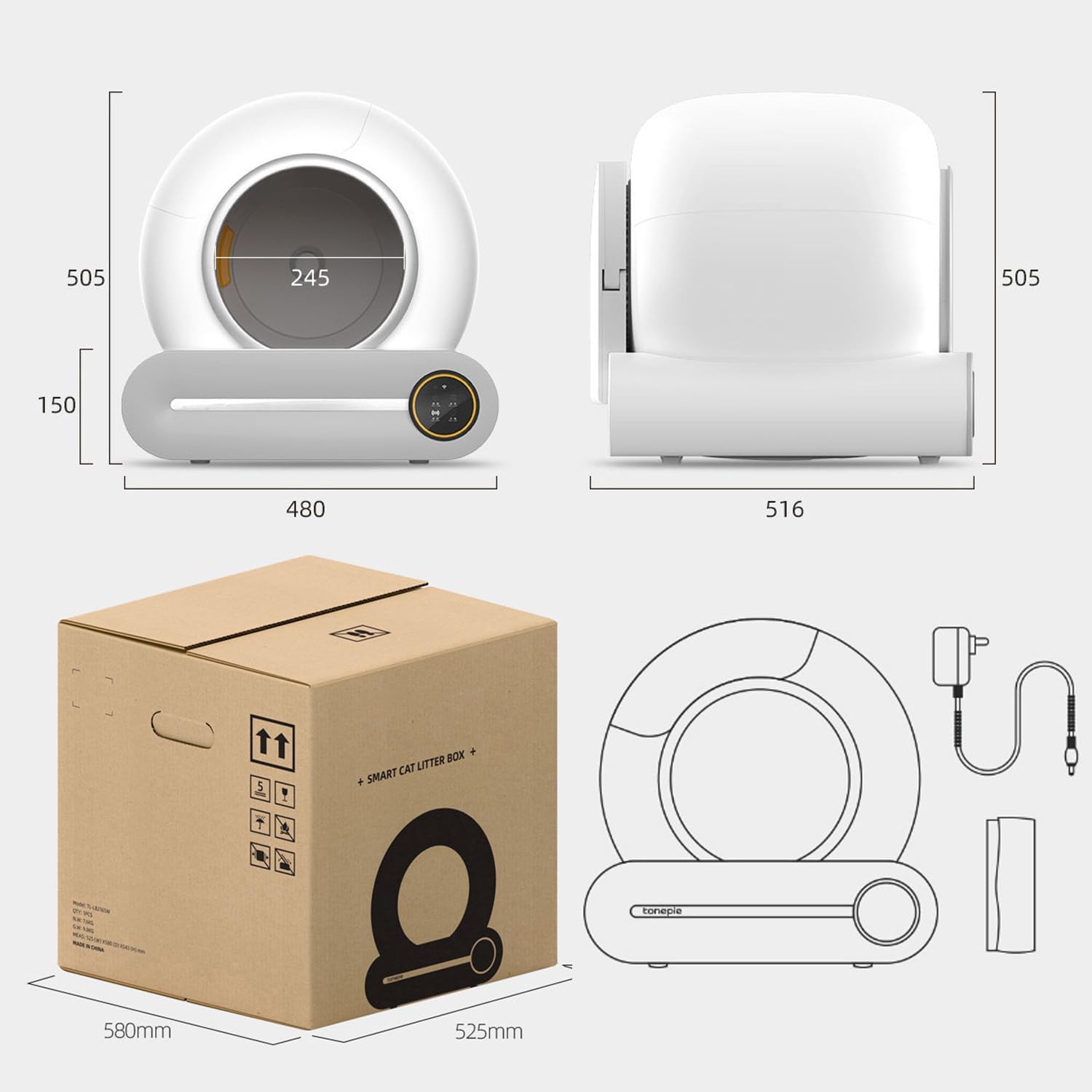 SmartClean Litter Box – Automatic Self Cleaning Cat Litter