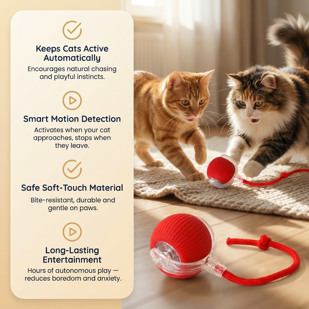 Teaser Ball – Interactive Pull & Chase Toy