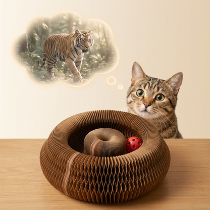 2-in-1 Scratcher & Ball Track