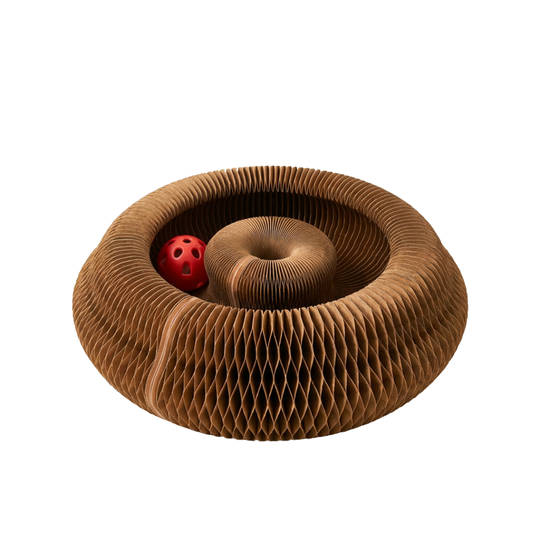 2-in-1 Scratcher & Ball Track